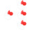 4Pz Naso Clown Per Rosso Gomma Soffice Accessorio 8