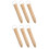 6Pz Set Manici Pan Beige in Legno Per Multiuso Sicuri 6