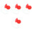 4Pz Naso Clown Per Rosso Gomma Soffice Accessorio 5