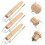6Pz Set Manici Pan Beige in Legno Per Multiuso Sicuri 10