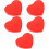 5Pz Cuore Vibrante Rosso Calma Bambini E Animali 9