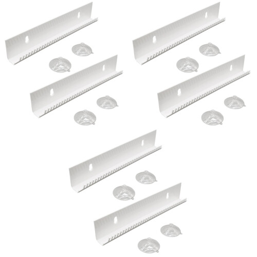 6Pz Porta Parrucche E Extension Bianco Con Denti Morbidi Per 2