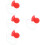 4Pz Naso Clown Per Rosso Gomma Soffice Accessorio 9
