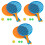 3Pz Gioco Badminton E Tennis Racket E Pratico Outdoor 3