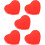5Pz Cuore Vibrante Rosso Calma Bambini E Animali 10