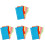 24Set Carta A6 Divisori Colorati 6 Per 2