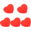5Pz Cuore Vibrante Rosso Calma Bambini E Animali 4