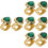 8Pz Rapper Grills in Metallo Verde Per Costume E Party 7