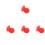 4Pz Naso Clown Per Rosso Gomma Soffice Accessorio 4