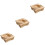 3Pz Porta Casseruole in Legno Resistente Multiuso Per Tavolo E Cucina 7