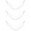 3Pz Scarpe Metallo Bianco 10