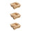 3Pz Porta Casseruole in Legno Resistente Multiuso Per Tavolo E Cucina 10