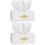 2Conf Set 80 Salviette Viso Monouso Cotone Bianco Morbido E 6