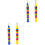 4Pz Strumenti Gioiello in Colorati Per Bambini Gioco 3