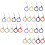 27Pz Cinghie Silicone Multicolor Lanyard Per E Portachiavi 6