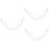 3Pz Scarpe Metallo Bianco 8