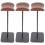 3Pz Espositore Cuffie Tavolo Alluminio E Legno Nero 6