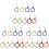 27Pz Cinghie Silicone Multicolor Lanyard Per E Portachiavi 2