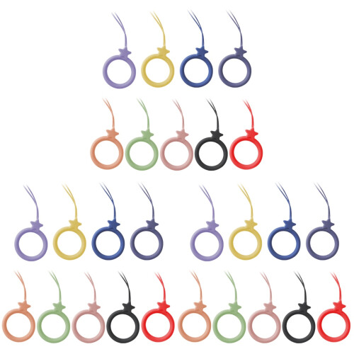 27Pz Cinghie Silicone Multicolor Lanyard Per E Portachiavi 1