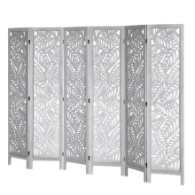Trennwand - DUOKU - SS-007-6P-WH - 6 Paneele - Höhe 1700 mm - Weiß