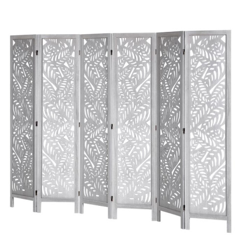 Scheidingswand - DUOKU - SS-007-6P-WH - 6 panelen - Hoogte 1700 mm - Wit
