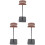 3Pz Espositore Cuffie Tavolo Alluminio E Legno Nero 4