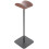3Pz Espositore Cuffie Tavolo Alluminio E Legno Nero 3