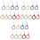 27Pz Cinghie Silicone Multicolor Lanyard Per E Portachiavi 3
