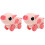 2St Kinderspeelgoed Wind Up Plastic Model Roze Voor Party 4