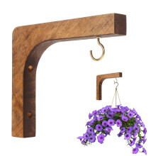 2Szt Drewniane Wieszaki Do Roślin Ścianę, Do Wnętrz I