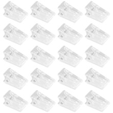 100Szt Przezroczyste Plastikowe Zawieszki Samoprzylepne Do Domu