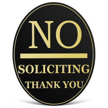 4Szt No Soliciting Znaki Ostrzegawcze Na Drzwi Z Grubego Akrylu