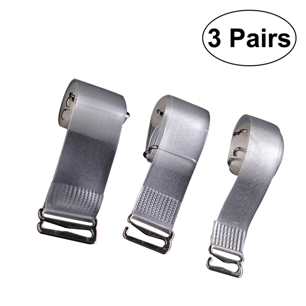 9Pary Przezroczystych RamiąCzek Do Biustonosza Z Stalowymi Klamrami-image