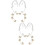 4Pares Ear Clips Coloridos Sem 7