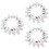 90Conjuntos Chaveiros Mdf Coloridos Para Projetos DIY E Sublimação 8