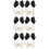6Pares Broches Decorativos Para Com E Coloridas 10