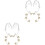 4Pares Ear Clips Coloridos Sem 3