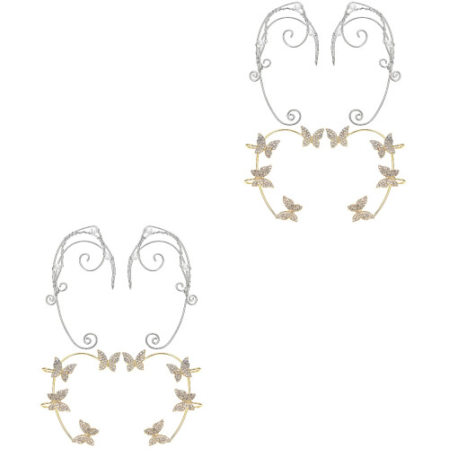 4Pares Ear Clips Coloridos Sem 2