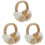 3Pièces Cache-Oreilles Accessoire Hiver Femme 4