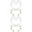 4Pares Ear Clips Coloridos Sem 5