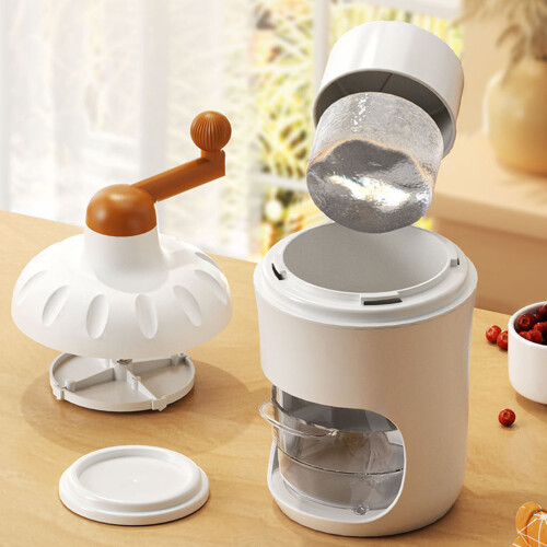 Râpe à glace manuale à manivelle — ABS & acier inoxydable, 795g 2