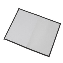 Fireproof Grill Pad Silicone Fiberglass Cloth 46x35cm Gray Square