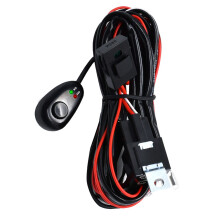 300W LED Light Bar Wiring Harness Kit, 16 AWG, 2 Leads, Black