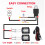 300W LED Light Bar Wiring Harness Kit, 16 AWG, 2 Leads, Black 2