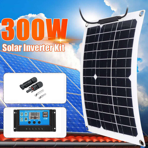 Solar Panel Kit, 200W High Efficiency Monocrystalline Solar Panel for Off Grid Applications, Complete System with Easy Installation for 12 Volt Arrays