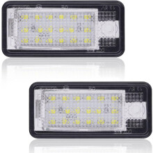 6000K witte LED-kentekenplaatverlichting voor Audi, heldere verlichting dankzij krachtige SMD-LED's met foutloos Canbus-ontwerp, plug-and-play en