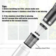 Hoogwaardige vervangingsfilter voor stofzuigers, compatibel met Moosoo K12, K12Pro, K13, Genius, Invictus One 1.0, X7 en 2.0, wasbare en herbruikbare