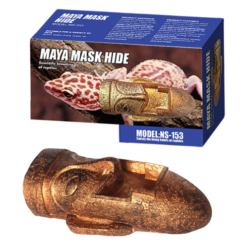 Cachette de reptiles en résine, léopards, Geckos, abri de-C