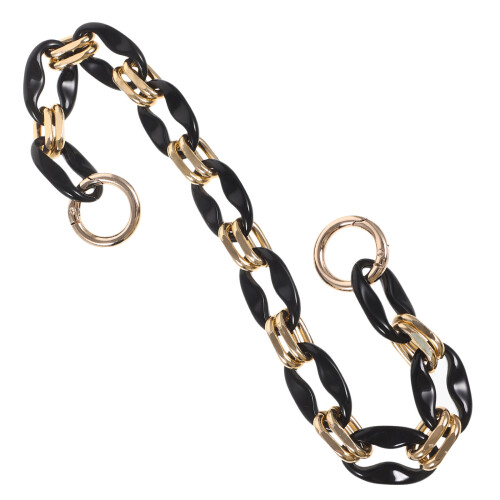 3Stk Schwarze Acryl Kette Schulterriemen 2