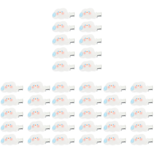 40Stk Mehrfarbige Haarclips ABS Barrette Für Junge 2